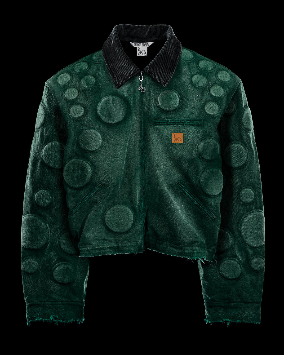 OXYGEN' HEAVY JACKET IN FADED PHTHALO GREEN - BAD SON