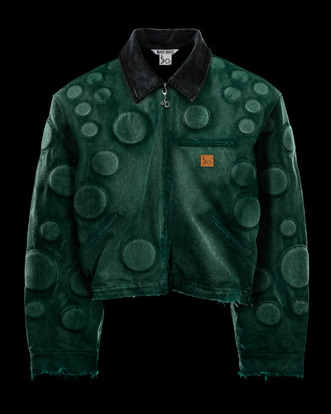 OXYGEN' HEAVY JACKET IN FADED PHTHALO GREEN - BAD SON