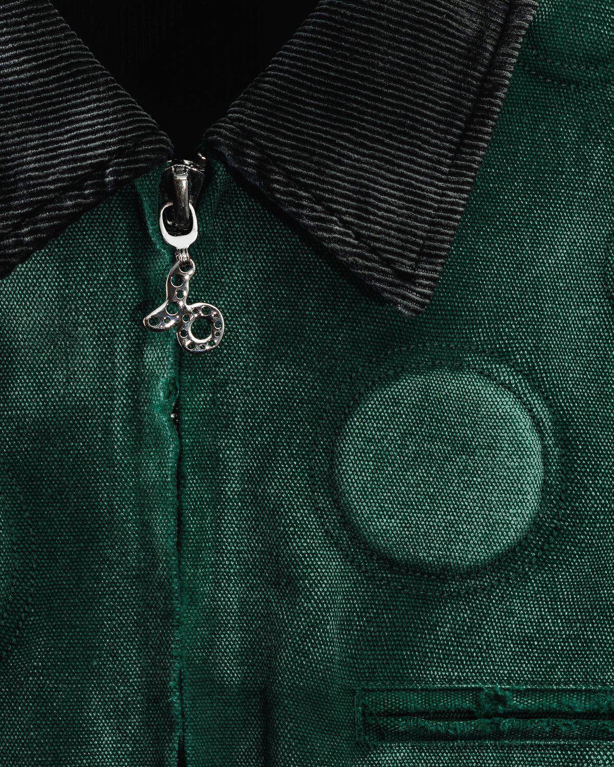 OXYGEN' HEAVY JACKET IN FADED PHTHALO GREEN - BAD SON OXYGEN' HEAVY JACKET IN FADED PHTHALO GREEN - BAD SON
