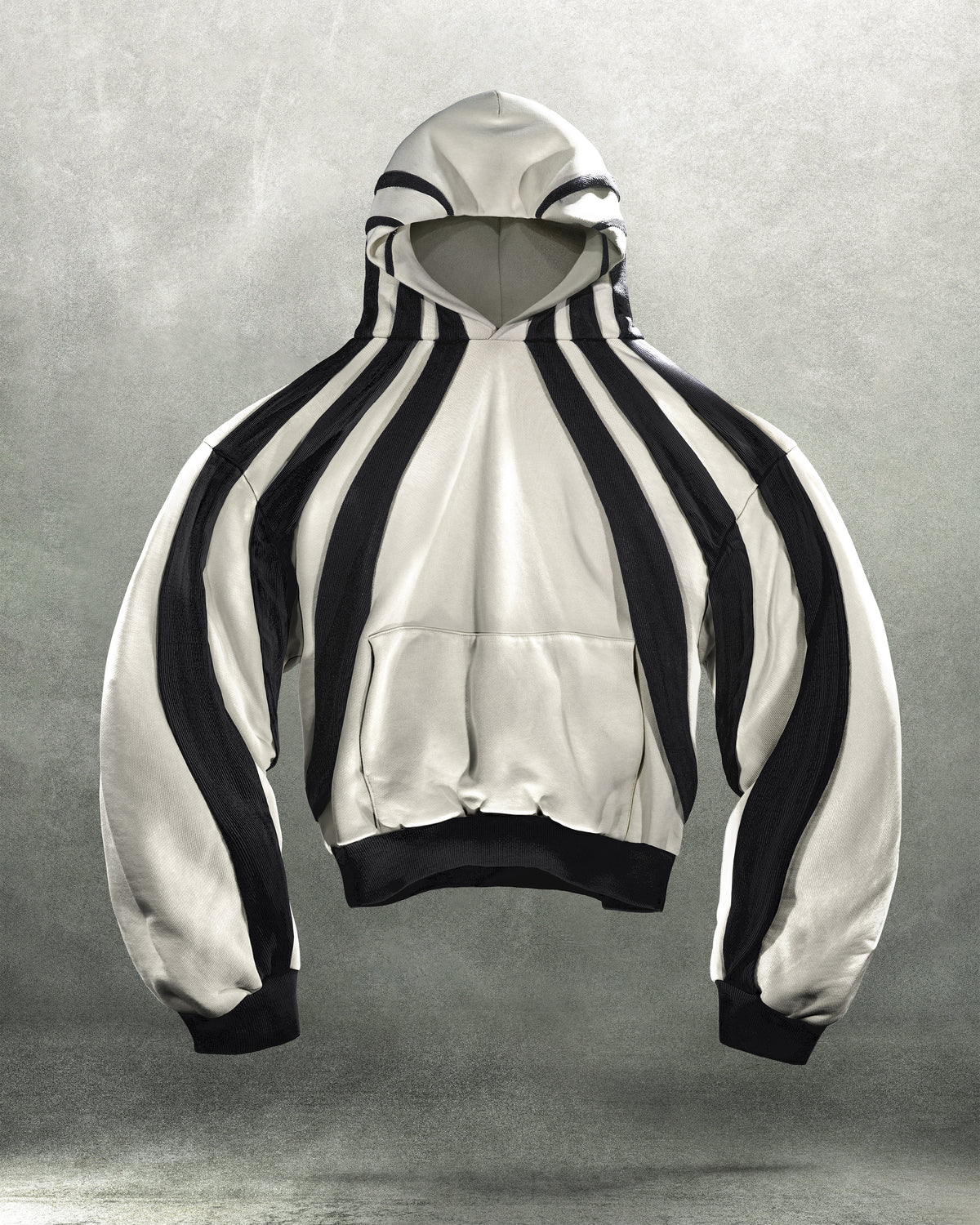 ARRAY' HEAVY PANELED HOODIE IN ORCA - BAD SON