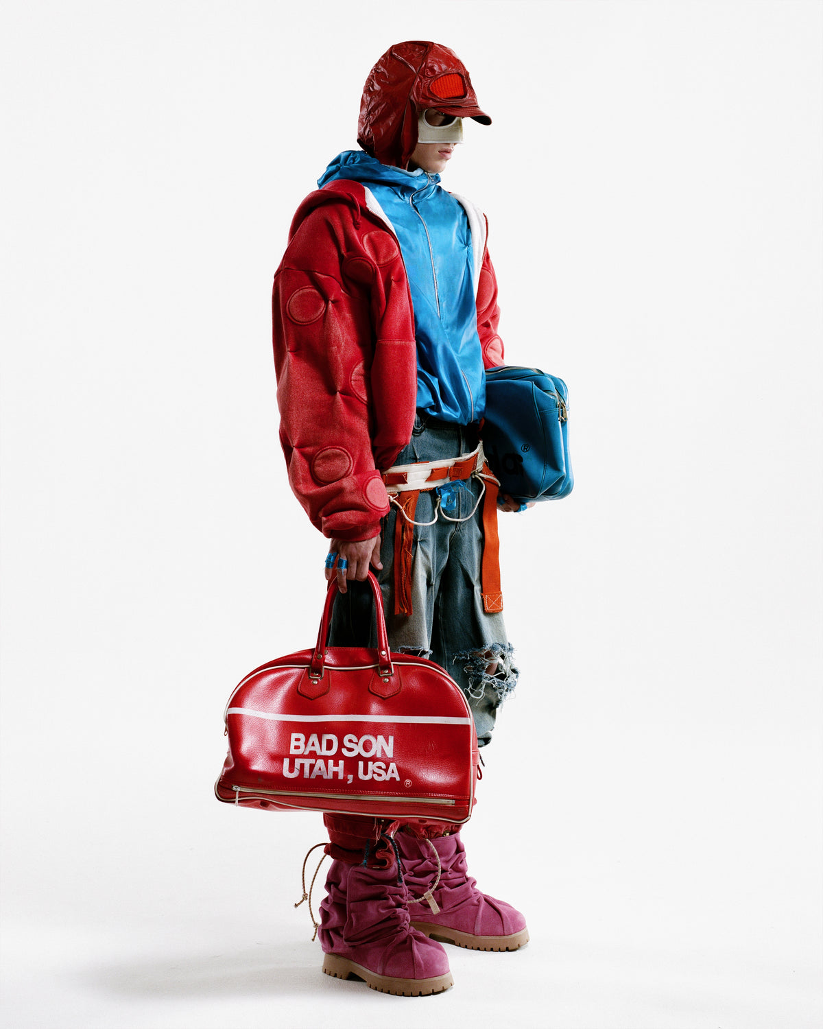 FRUIT PUNCH 'OXYGEN' PADDED ZIP-UP HOODIE