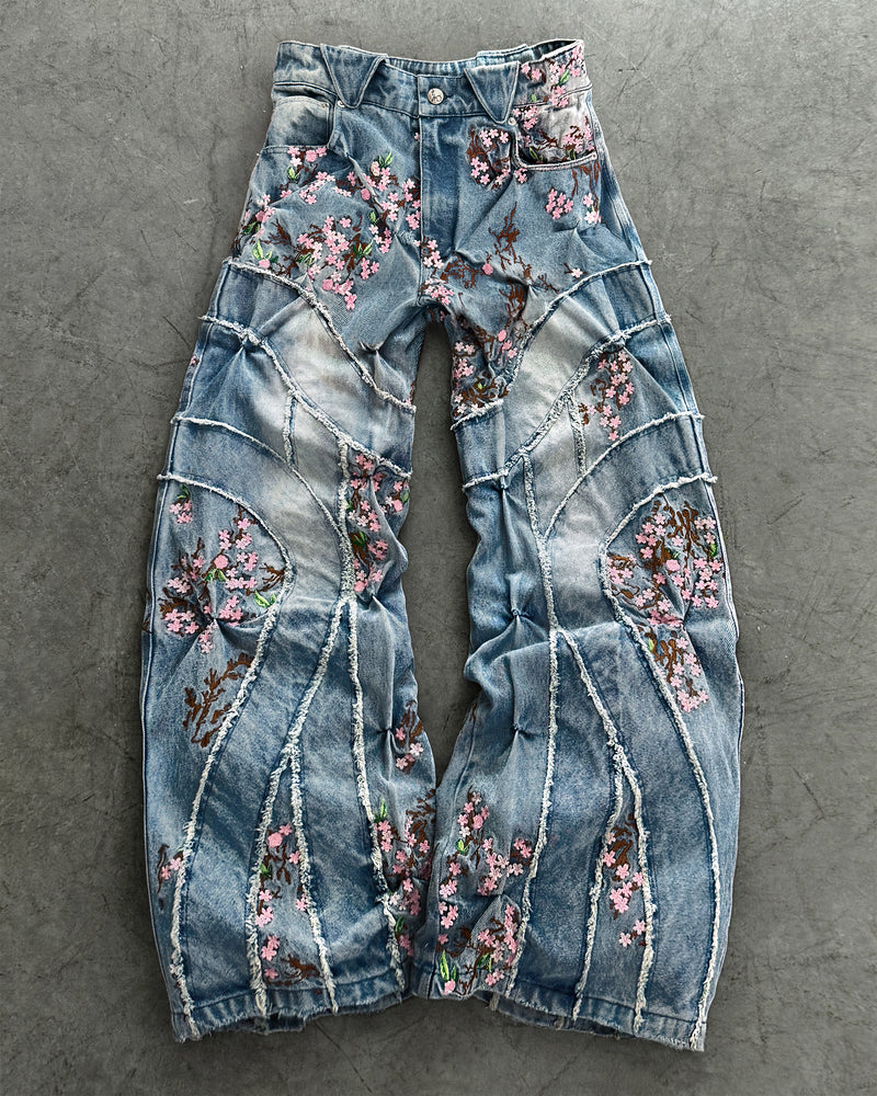 ‘CHERRY BLOSSOM’ DENIM PANTS