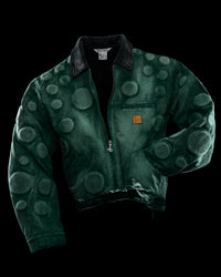 OXYGEN' HEAVY JACKET IN FADED PHTHALO GREEN - BAD SON