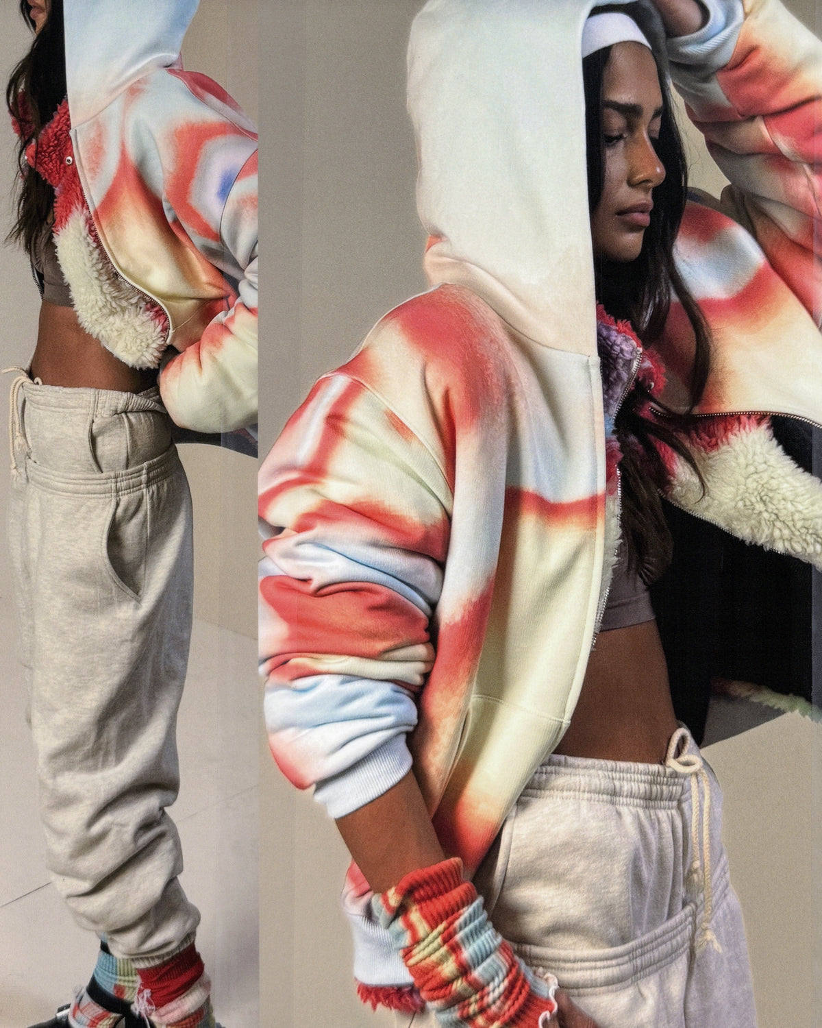 ‘SPCTRM’ ZIP-UP HOODIE