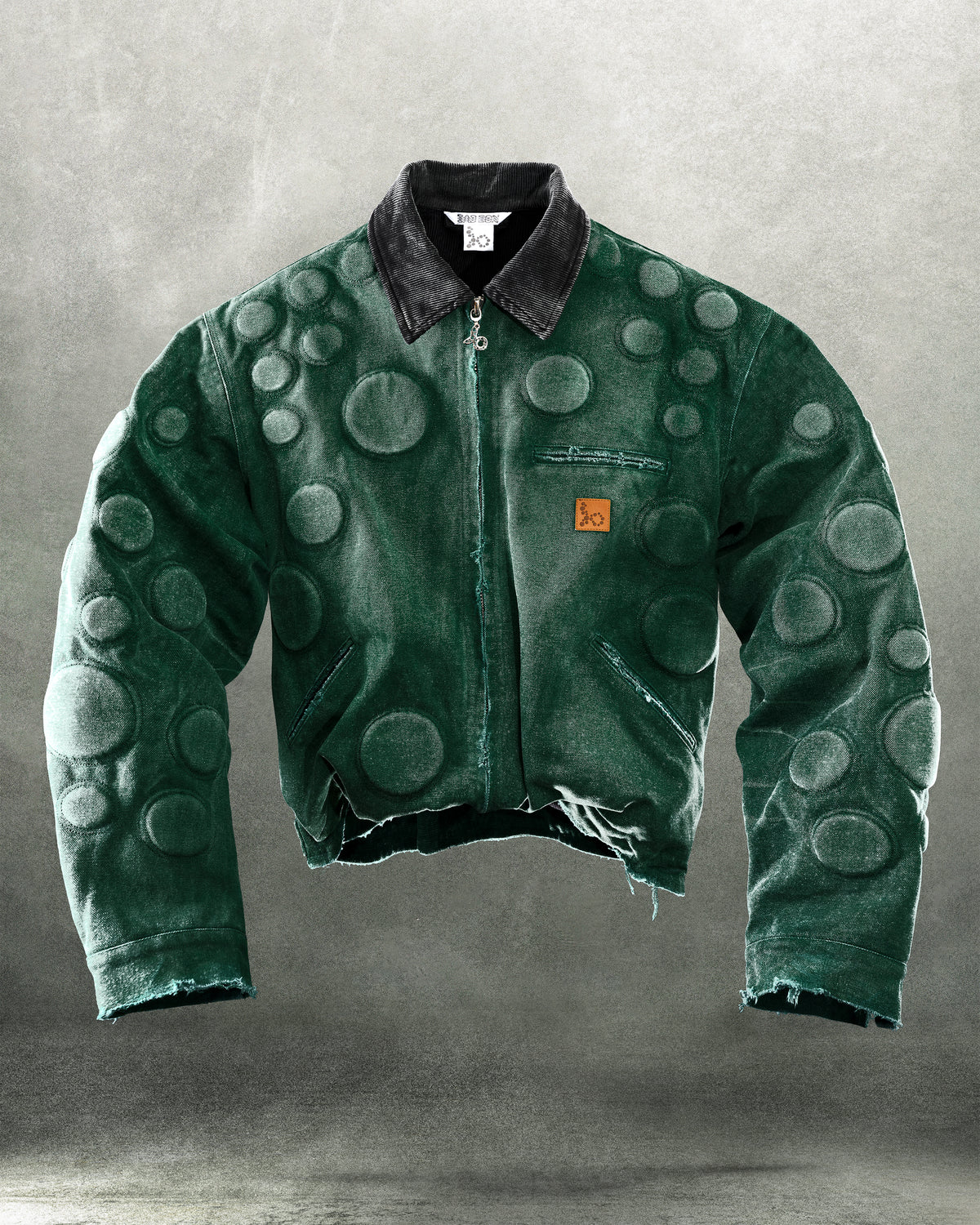 OXYGEN' HEAVY JACKET IN FADED PHTHALO GREEN - BAD SON