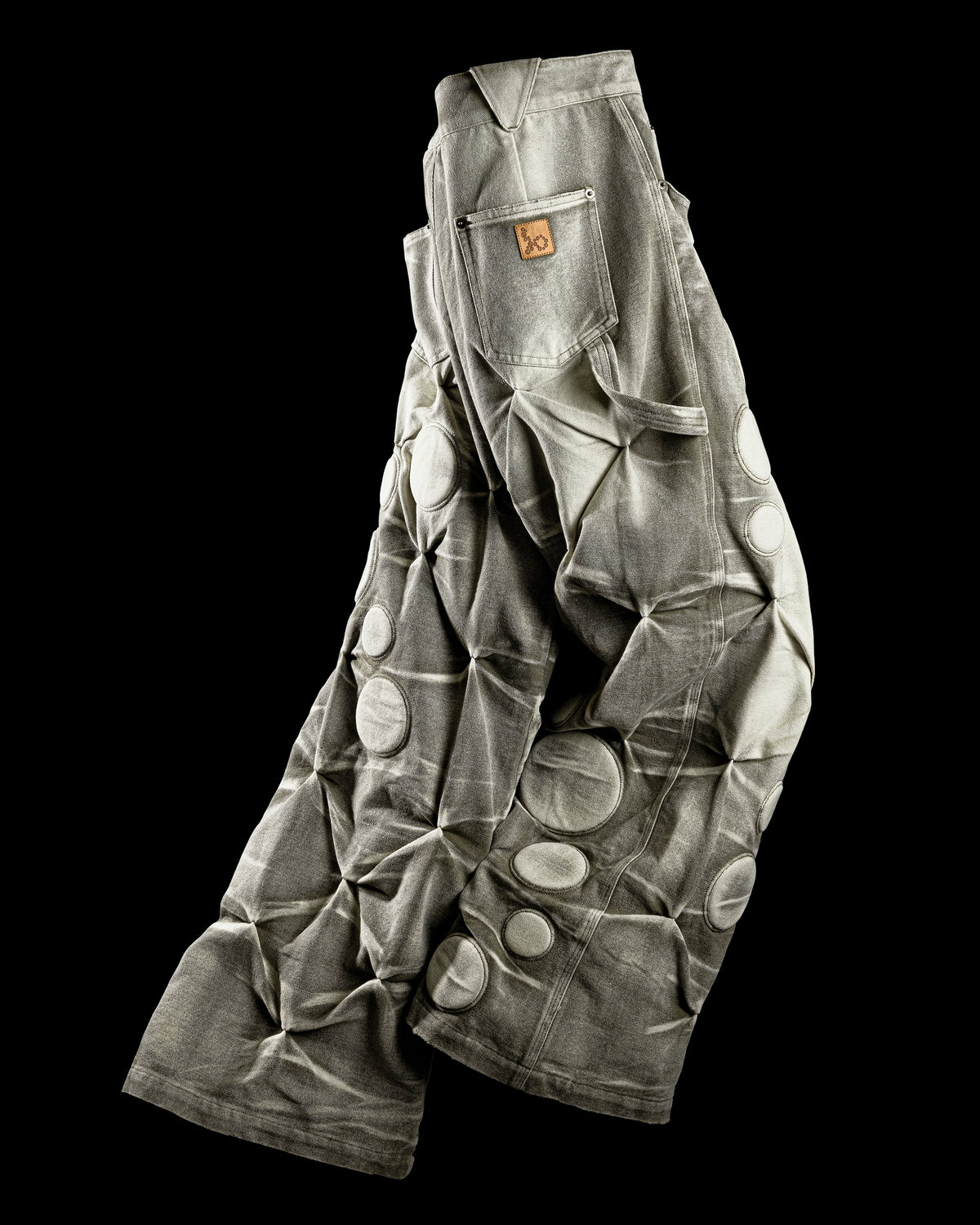 LIMESTONE ‘OXYGEN’ PADDED CANVAS PANTS