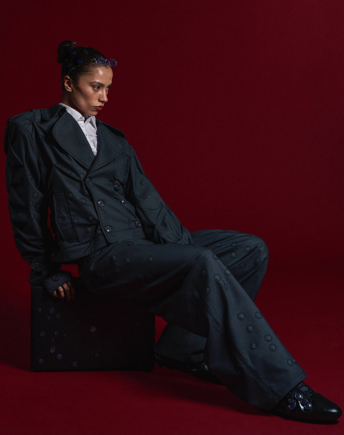 ‘BUTTONS’ CONVERTIBLE COAT