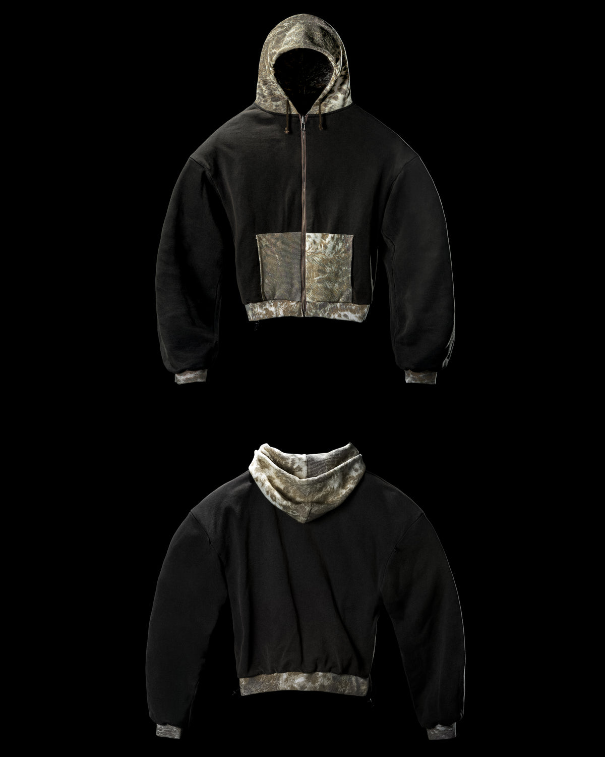 FADED 'APPALOOSA' REVERSIBLE ZIP-UP HOODIE